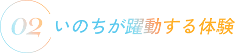 いのちが躍動する体験